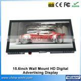 15.6 Inch Indoor Retail Store Equipment Open Frame Full hd tv and Radio Advertising Portable Advertising Screen Led