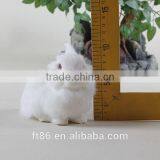 Animal Figures Artificial Animal Bunny White Rabbit With Red Eyes thumbnail-5