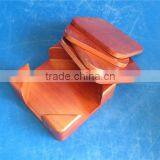 High Quality Painted Color Square Wooden Tea Cup Coasters thumbnail-2
