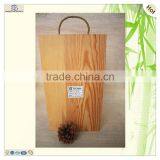 Round Hole Cutting Slid Front Wood Wine Suitcase thumbnail-3