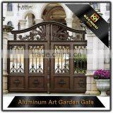 Exterior Powder Coated Aluminum Garden Gate Design for Security thumbnail-2