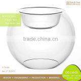 2014 New Novelty Home Decorative Borosilicate Glass Candleholder thumbnail-3