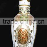 Decoration Marble Flower Vase, Decorative Flower Pot, Hand Made Marble Flower Vases, Craft Flower Pot thumbnail-1