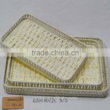 Handmade Paper Rope Woven Bread Tray thumbnail-2