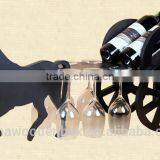 European Style Single Bottle Holder Pirate Ship Wine Rack Animal Handmade Wooden Wine Rack thumbnail-1