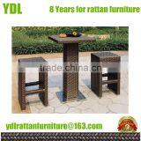 Youdeli Outdoor Garden Rattan Tall Bar Stools thumbnail-1