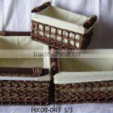 Rectangular Maize Hand Weaving Storage Hamper With Handle thumbnail-1