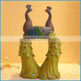 High Quality Exquisite Design Resin Peacock thumbnail-1
