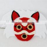 Hot Sell Princess Mononoke Mask Magnet Plush Anime Felt Decoration Made in China