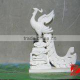 White Marble Phoenix Sculpture For Office Decoration thumbnail-1