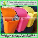 Promotional Items Fashion Cheap Silicone Car Seat Hanging Storage Box/bin,silicone Sundries Bag for Bathing Use thumbnail-3