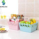 Plastic Empty Hollow Out Fruit Basket thumbnail-1