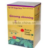 Ginseng Oolong Slimming tea 2g*20bags/box /Lifeworth wholesale best detox natural slim green ginseng tea with no side effect