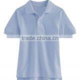 Solid Pique Cotton Poly Kids School Uniform Polo Shirt thumbnail-1