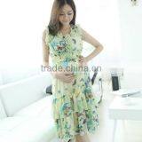 Custom New Arrival Maternity Summer Dress Pregnant Dress Printed Maternity Clothing thumbnail-1