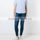 100% Cotton Girls Flower Embroidery Shirt OEM Service thumbnail-1