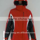 Women ourtdoor clothing brands insulated jacket with hood windproof&waterproof