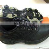 Black Classics Style Lace up Golf Shoes With Spike for Adults With Family Business Sports on the Grass thumbnail-1