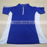 Fashion Unisex Mandarin Collar Zip Polo Shirt