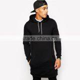 Wholesale Mens 100%cotton Black Tall Hoodies thumbnail-1