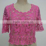 Ladies' Crochet Blouses , Three Quarter Sleeve Blouses thumbnail-1