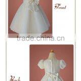 Best Selling Fashion Baby Girl Short Sleeve Summer Princess Party Dress Lace Dress Bid Bow-knot Low Price Kids Clothes thumbnail-6