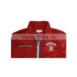 Fashion Red Stain Polyester Shiny Spring Men Bomber Jacket thumbnail-4