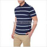 Top Quality OEM Apparel Fashion Cheap Price 100 Organic Cotton Custom Striped Mens Polo T Shirt thumbnail-4