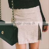 Runwaylover 5440 Sexy Black Slim Slit Mini Skirt thumbnail-4