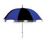 48" Arc Automatic Open Umbrella - Nylon Canopy, 33" Long, Has a Metal Shaft With Wooden Handle and Comes With Your Logo thumbnail-6