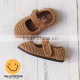 Canvas Fabric Girl Shoes, Magic Hook and Loop Kids Shoes thumbnail-6