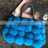 2016 New Design Rabbit Fur Pom Pom Bag/Wholesale And Retail/Fast Shipping/Super Quality thumbnail-4