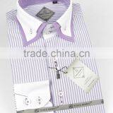Custom Men Shirts Double Collar Dress Shirt Causal Shirt Garment thumbnail-1