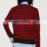 2017 Men Creative Youthful Pullover Stripe Woollen Sweaters for Custom Wholesale thumbnail-3