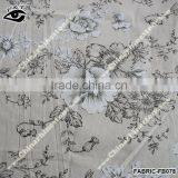 Chinese Style Flower Printed Fabric Linen Cotton Fabric For Sofa thumbnail-2