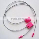 Plastic Tag With Silver Shiny String thumbnail-1