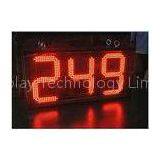 Digital Clock Remote Tri Color LED Gas Station Sign Ultra Thin High Brightness