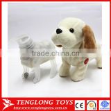 Repeating talking and walking stuffed dog animals toy
