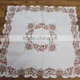 HOME, HOTEL USE POLYESTER WHITE SQUARE TABLE LINEN thumbnail-2