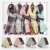 wholesale new fashion cotton scarf shawl jacquard muslim women hijab