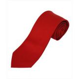 Double-brushed Knit Silk Woven Neckties Plain Red
