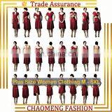 3044# Latest Hot Selling Fashion Convertible Multi Way Wrap Cocktail Gown Dresses Bandage Bridesmaid Dress Plus Size thumbnail-1