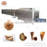 Industrial Automatic Crisp Sugar Waffle Cone Rolling Baking Making Production Line Ice Cream Cone Machine For Sale