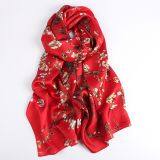 90*90 Head Scarf Digital Printing Square Women Scarf Hijab Headscarf thumbnail-3