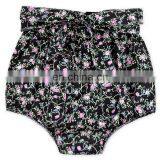 Wholesale Latest Design Sunflower Baby Girls Short Pants Bowtie Summer Girls Shorts thumbnail-3