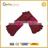 Latex Cashmere Five Finger Toe Unisex Sock With Number Pattern thumbnail-3