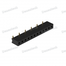 Denentech 2.00mm Pitch Single Row Female Header SMT U Type Connector thumbnail-3