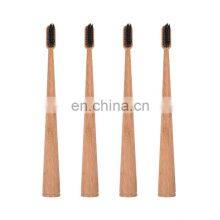 Wooden Handle Bathroom Natural Charcoal Wood Biodegradable Kids Size Travel Bamboo Toothbrush With CE thumbnail-3
