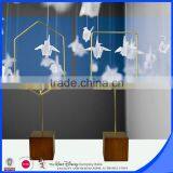 Cube Wood Base Metal Wire Notes Holder thumbnail-4