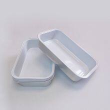 Wrinkle Free Rectangular Aluminum Foil Container Airlines Foil Trays With Cover. thumbnail-2